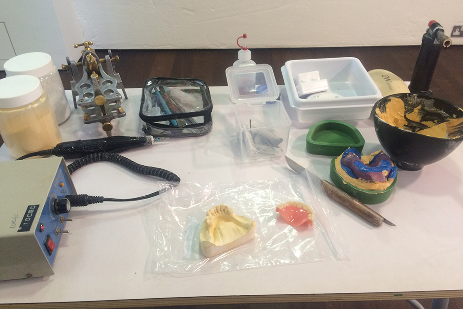 Portable lab, set up in surgery for technical assistance on the day of implant placement.
