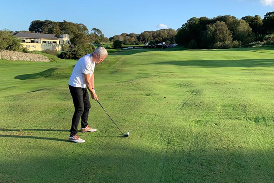 Jesse Morrow Teeing Off