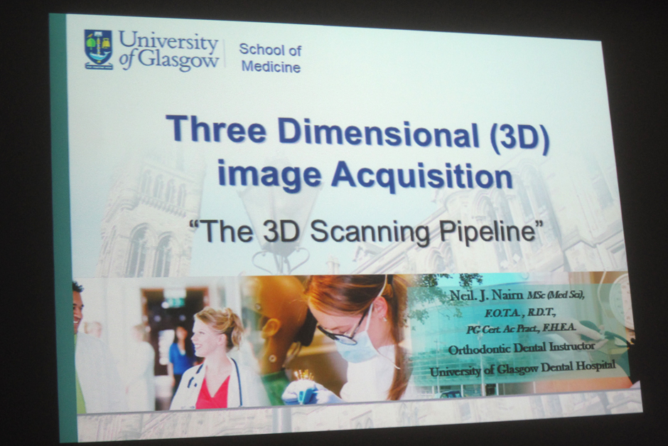 Neil Nairn talking on Three Dimensional (3D) image Acquisition, form Glasgow University